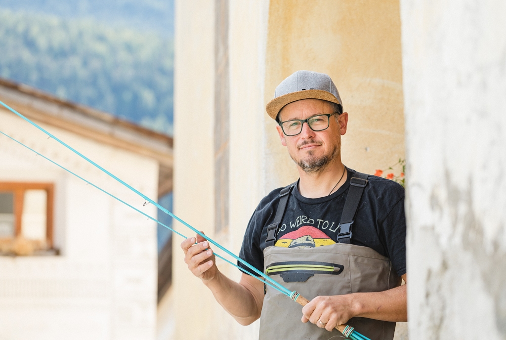 Renato Vitalini. Fliegenfischer im Engadin.