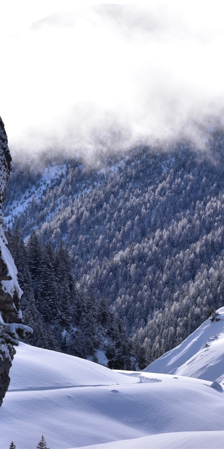 Winterwandern im Val S-charl, Unterengadin