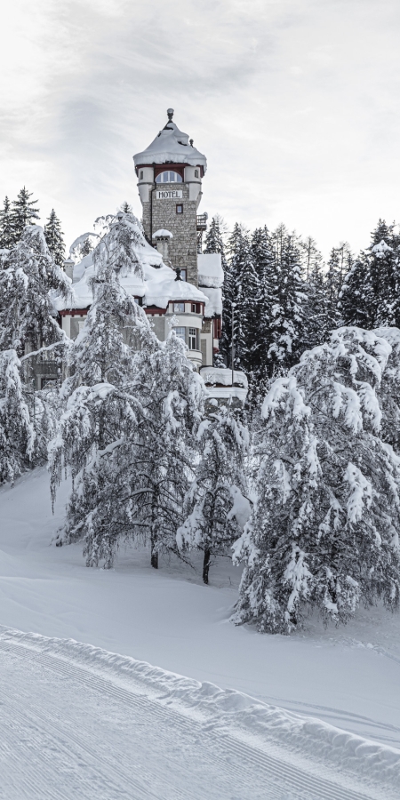 Engadinerdorf Vulpera im Winter