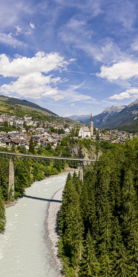 Dorfpanorama Scuol Dorfpanorama Scuol