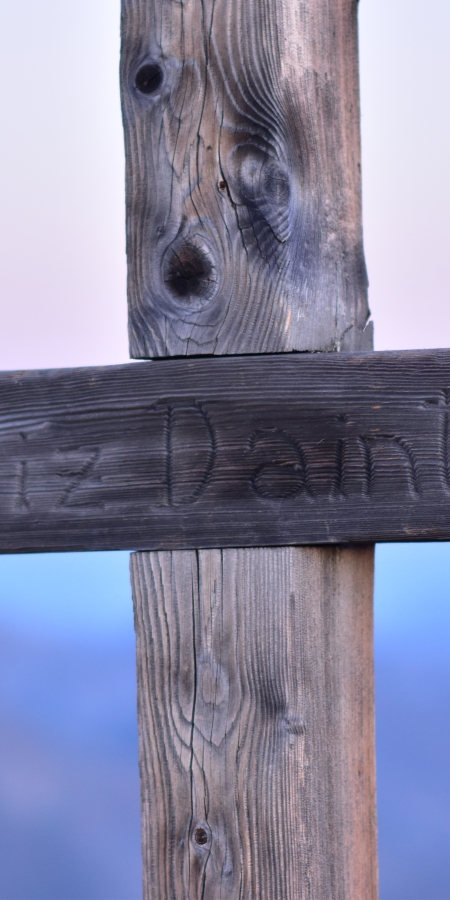 Das Gipfelkreuz auf dem Piz Daint