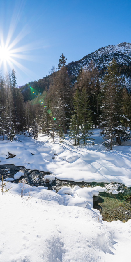 Winter im romantischen Val S-charl.