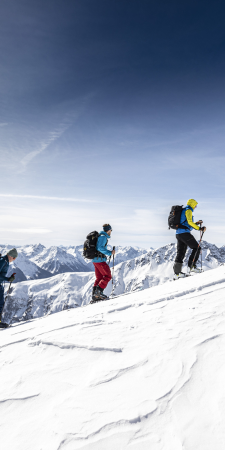 Auf Skitour mit Marco Steinemann im Unterengadin. Foto: Andrea Badrutt Auf Skitour mit Marco Steinemann im Unterengadin.