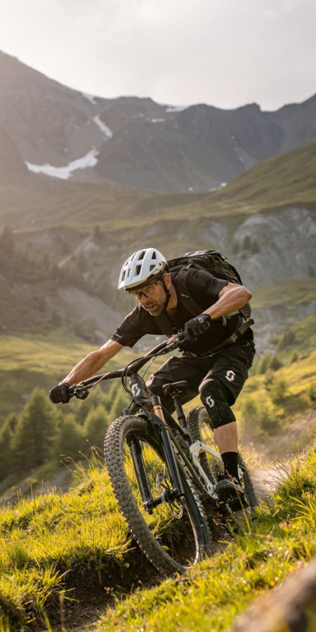 Mountainbiken im Engadin.
