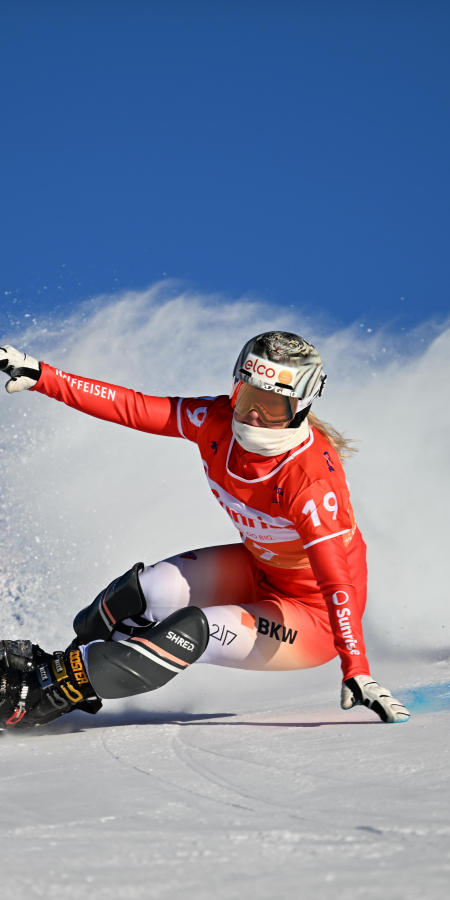 Julie Zogg FIS Weltcup Scuol Snowboard Alpin