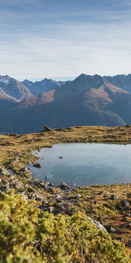 Fliegenfischen am Bergsee Lai Raduond bei Ardez