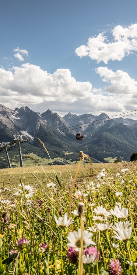 Aussicht auf die Unterengadiner Dolomiten.