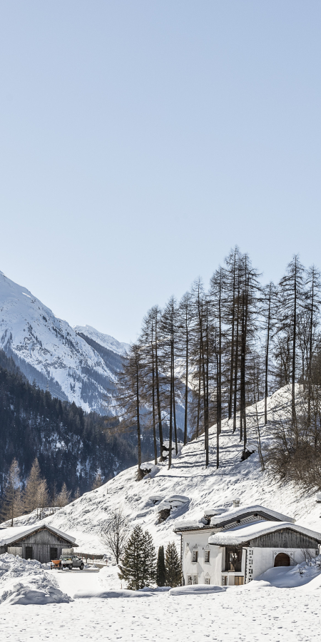 Strada-Martina, Unterengadin, im Winter