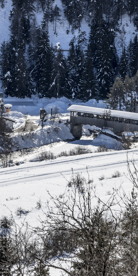 Sur En, bei Sent, Unterengadin im Winter Sur En, bei Sent, Unterengadin im Winter