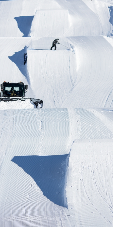 Der Snowpark Scuol im Unterengadin, Schweiz. Bild: Dominik Täuber