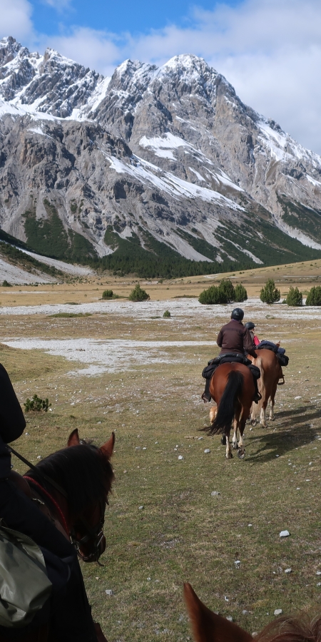 Wunderschöne Landschaft beim Pferdetrakking erkunden