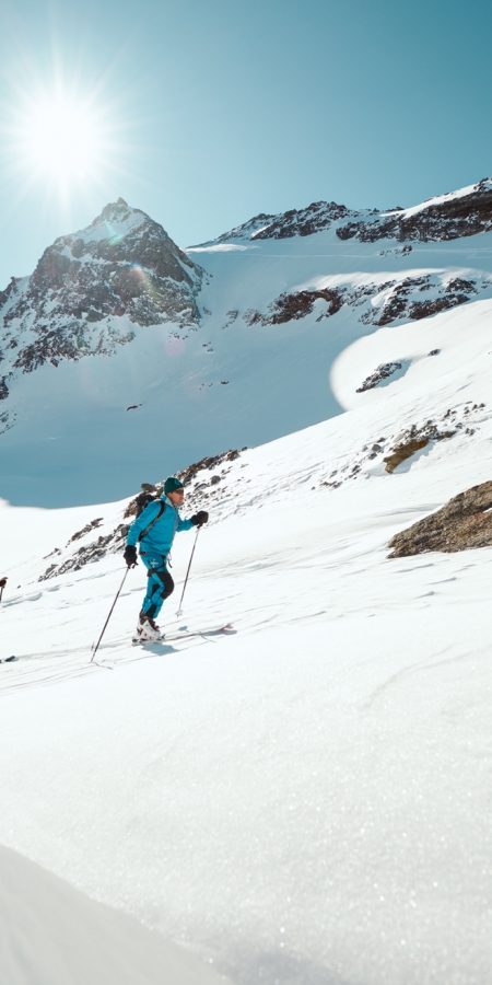 Skitour zur Chamonna Tuoi, Unterengadin Skitour zur Chamonna Tuoi, Unterengadin