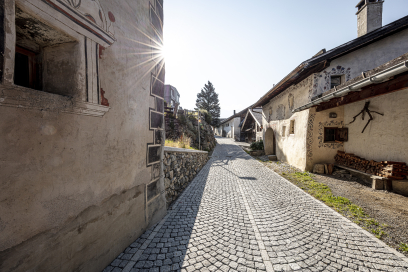 Das Dorf Vnà © Andrea Badrutt Das Dorf Vnà