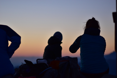 Sonnenaufgang am Piz Daint im Val Müstair Sonnenaufgang am Piz Daint im Val Müstair