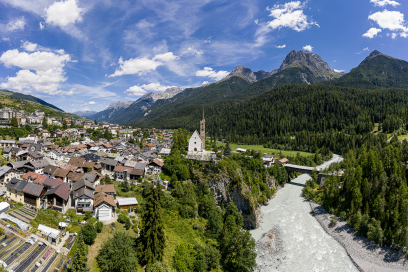 Scuol am Inn im Unterengadin