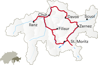 Karte Alpine Circle