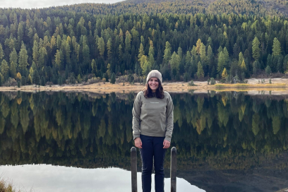 Betreuungsperson für das Kindeprogramm: Martina Zini am Lai Nair