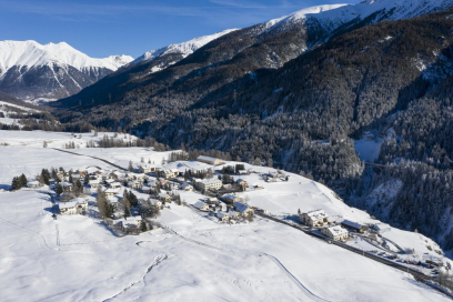 Brail Dorf im Winter 