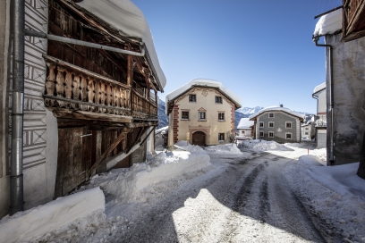 Tschlin, Unterengadin, im Winter Tschlin, Unterengadin, im Winter