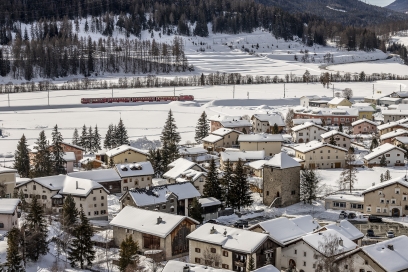 Zernez, Unterengadin, im Winter Zernez, Unterengadin, im Winter