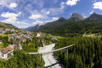 Der Inn bei Scuol. Der Inn bei Scuol.