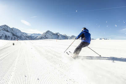 Genuss pur im Skigebiet Scuol, Schweiz. Genuss pur im Skigebiet Scuol, Schweiz.