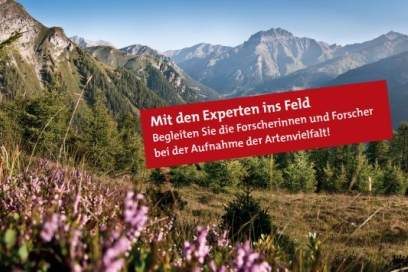 Begleiten Sie die Experten ins Feld und lernen Sie über die Artenvielfalt Begleiten Sie die Experten ins Feld und lernen Sie über die Artenvielfalt