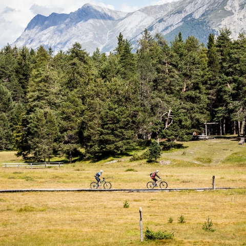 Biketour am Lai Nair im Unterengadin