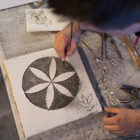 Engadiner Sgraffito aus eigener Hand