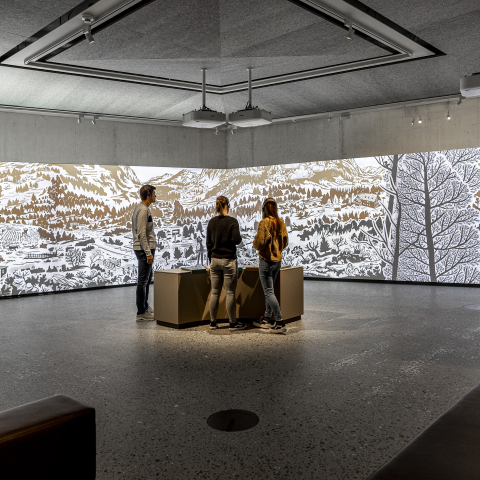 Ausstellung im Nationalparkzentrum Zernez