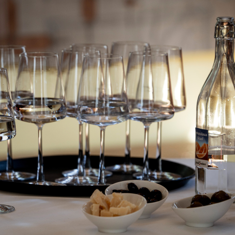 Die verschiedenen Mineralwasser degustieren