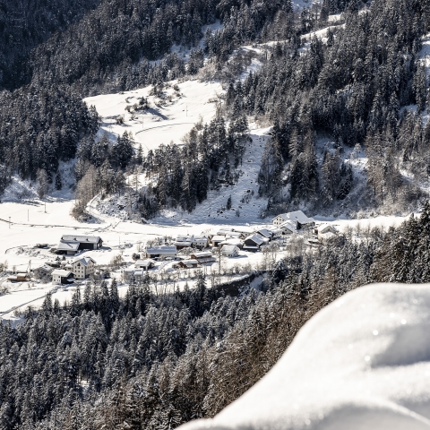 Strada-Martina, Unterengadin, im Winter