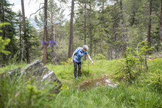 Marianna Sempert in ihrer Wahlheimat dem Engadin. © Mayk Wendt Marianna Sempert in ihrer Wahlheimat dem Engadin.