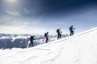 Auf Skitour mit Marco Steinemann im Unterengadin. Foto: Andrea Badrutt Auf Skitour mit Marco Steinemann im Unterengadin.