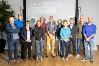 Referent*innen am Forum Aua Forta 2023 in Scuol