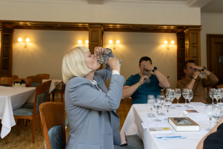 Mineralwasser-Degustation