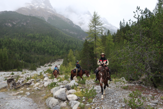 Reittrekking in S-charl Reittrekking in S-charl