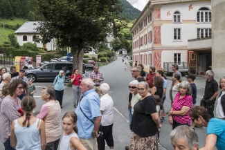 Der Verein Randulins in Lavin. Bild: Heinz Ruesch. Der Verein Randulins in Lavin. Bild: Heinz Ruesch.