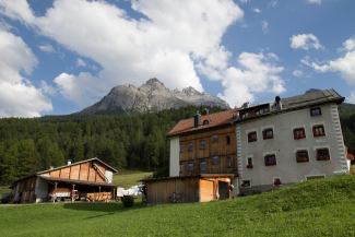 Ferien auf dem Bauernhof im Engadin, Schweiz. Ferien auf dem Bauernhof im Engadin, Schweiz.