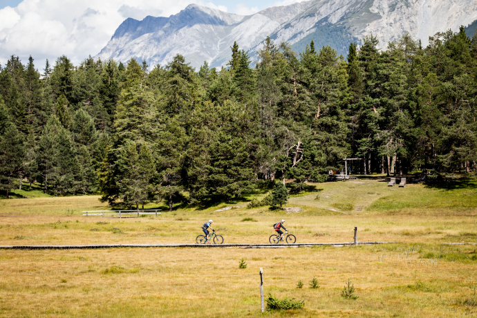 Biketour am Lai Nair im Unterengadin