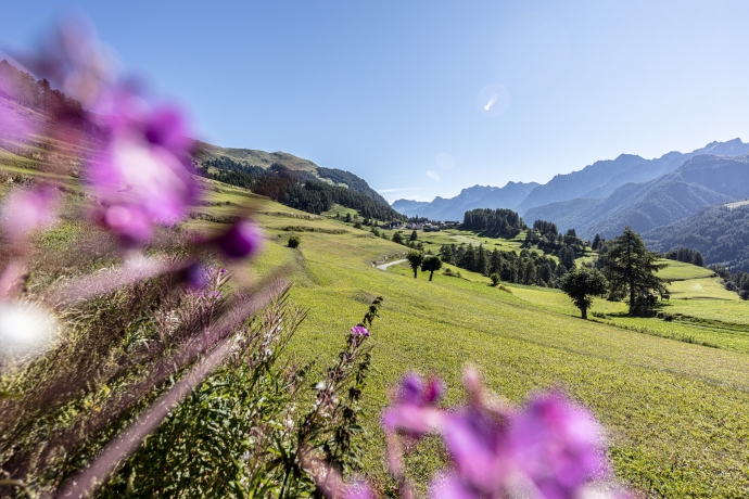 Auf der Via Engiadina durch die Gemeinde Valsot