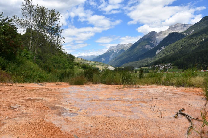 Quelltuff der Runà-Quelle in Scuol © Daniel Steinacher