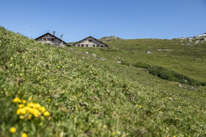 Alp Laret oberhalb von Ftan im Unterengadin Alp Laret oberhalb von Ftan im Unterengadin