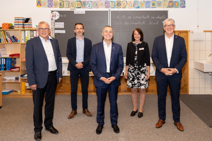 Delegationsfoto Romanischkurs Scuol