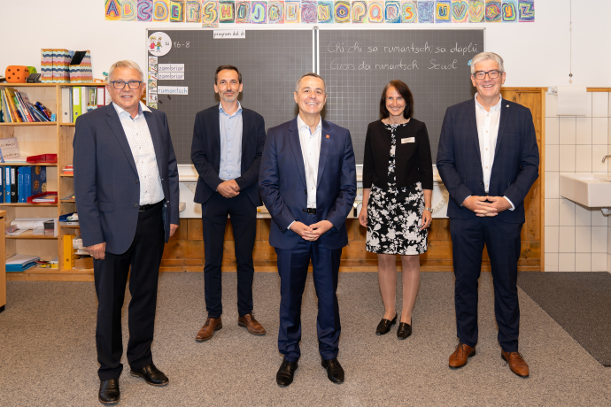 Delegationsfoto Romanischkurs Scuol