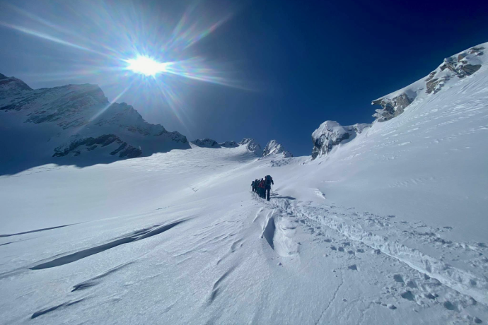 Skitour mit Reto Lehner im Engadin Skitour mit Reto Lehner im Engadin