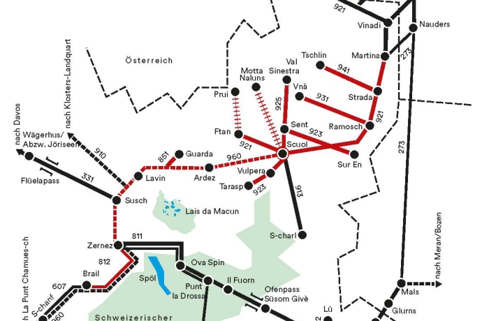 ÖV Linienübersicht Gästekarte Scuol und Valsot ÖV Linienübersicht Gästekarte Scuol und Valsot