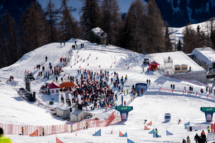 Hospitality Village am Weltcup in Scuol 2022