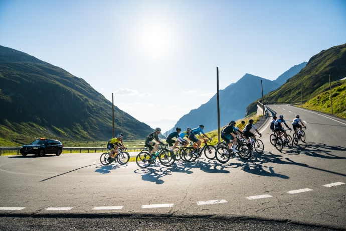 Passfahrt beim Engadiner Radmarathon