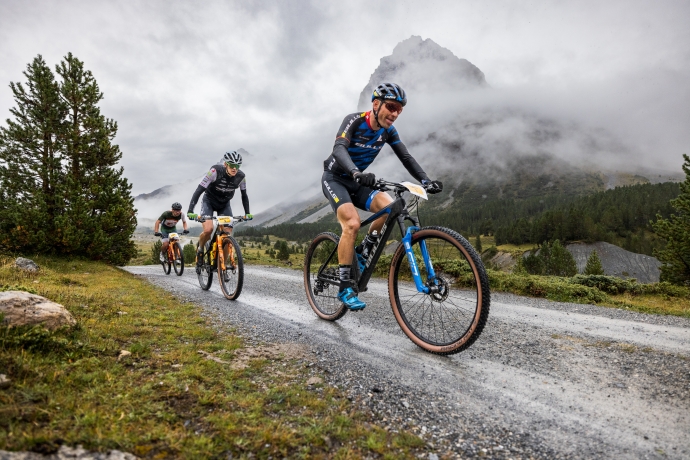 Urs Huber unterwegs beim Nationalpark Bike-Marathon